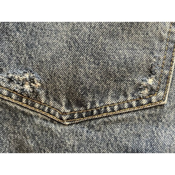 BDG jeans womens 27 x 29 relaxed straight button fly distressed high rise blue - Picture 8 of 12